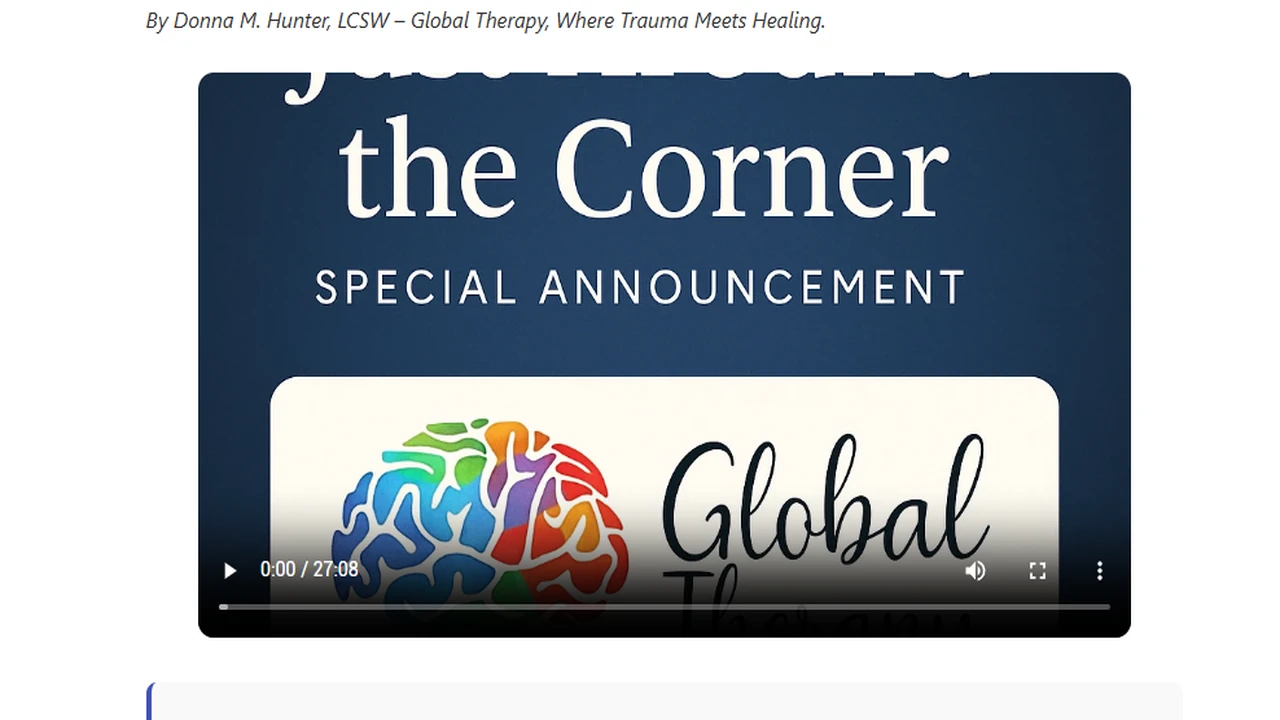 Donna Hunter video interview about Global Therapy